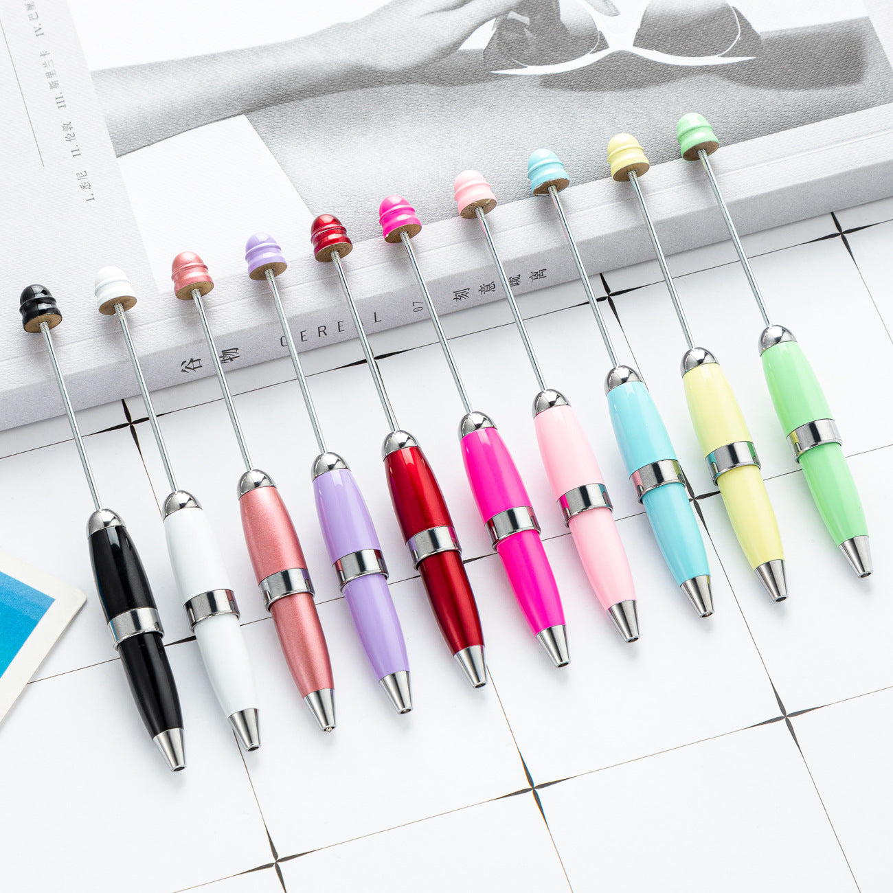 Keychain bead pen