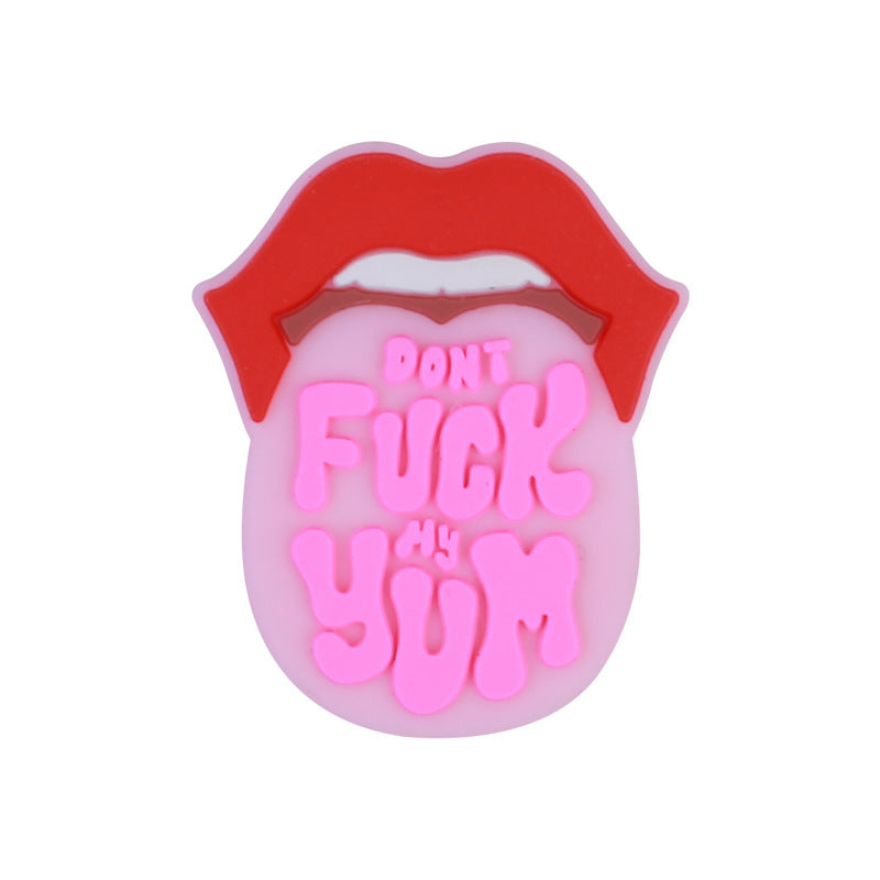 Personalized English silicone beads for the European station