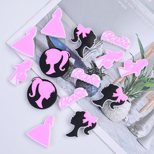 Barbie Silicone Beads focal
