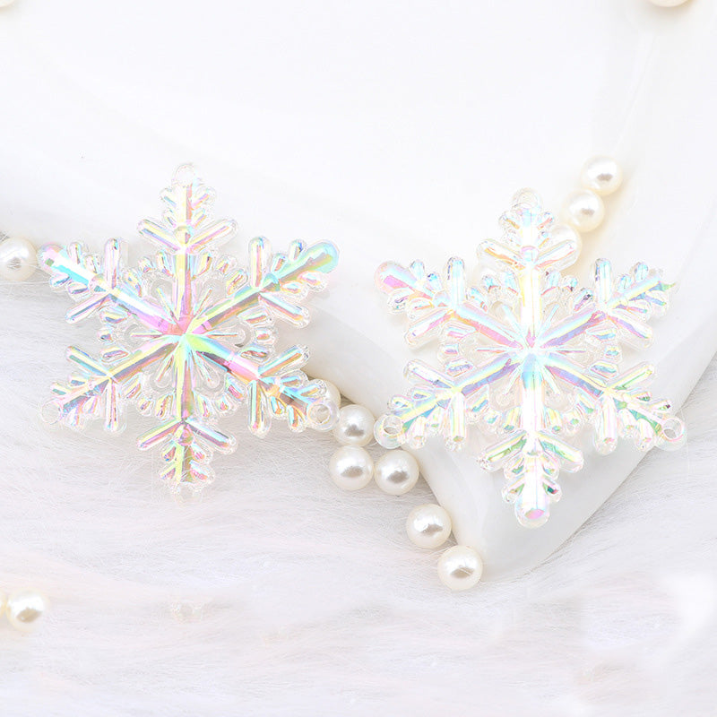 Transparent snowflake acrylic