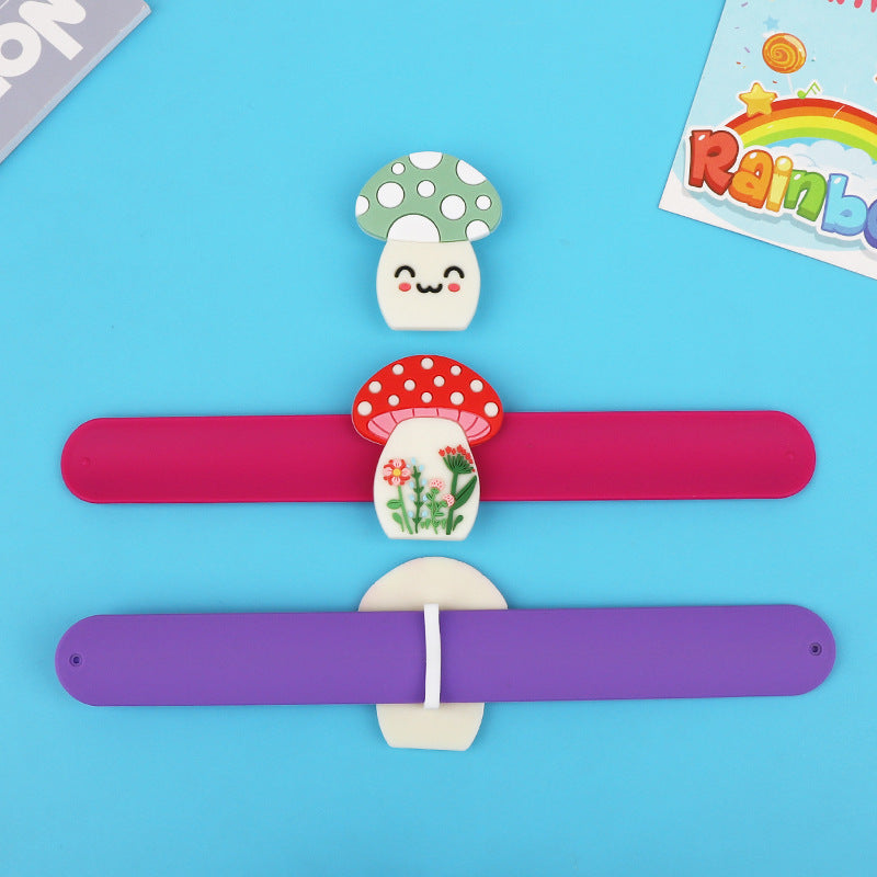 Mushroom wrist strap snap ring