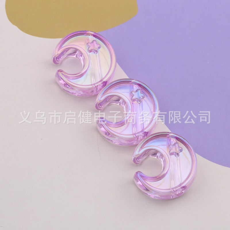 Moon Acrylic Beads