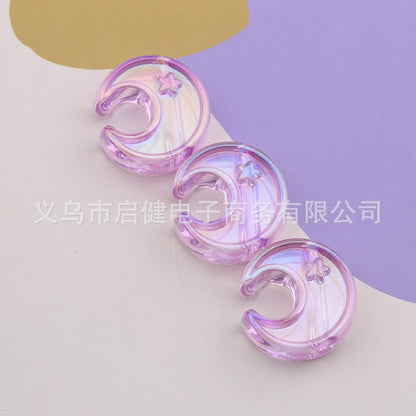 Moon Acrylic Beads