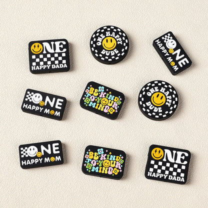 Creative English letter silicone beads