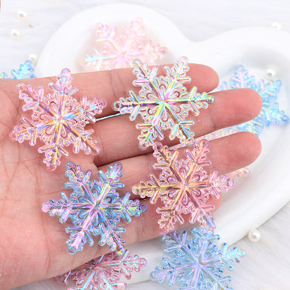 Transparent snowflake acrylic