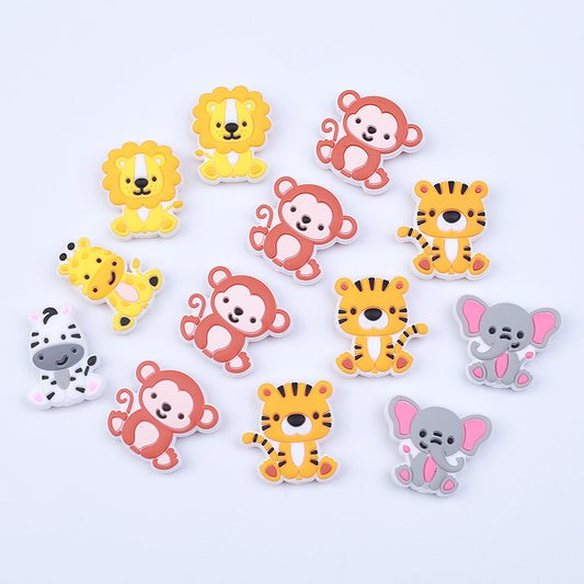 Lion silicone beads