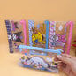 Portable pencil case with student zipper design