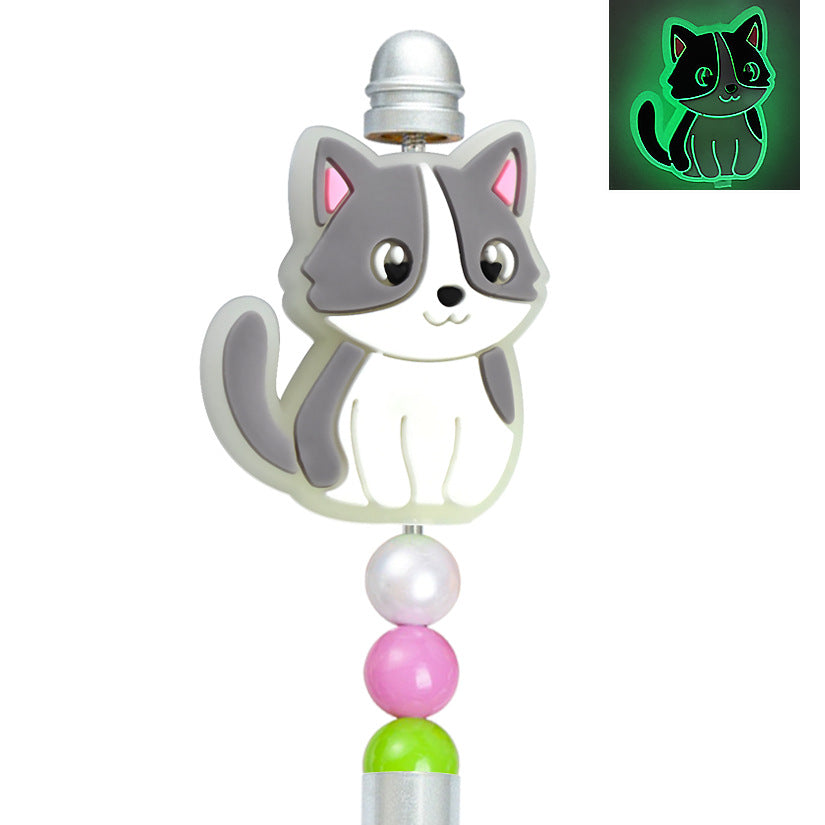 Cat series soft rubber fluorescent focal