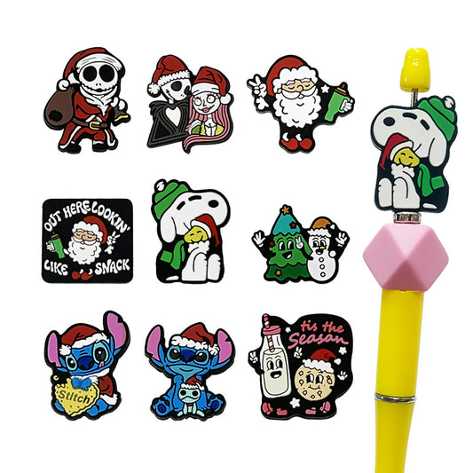 New Christmas silicone cartoon  beads