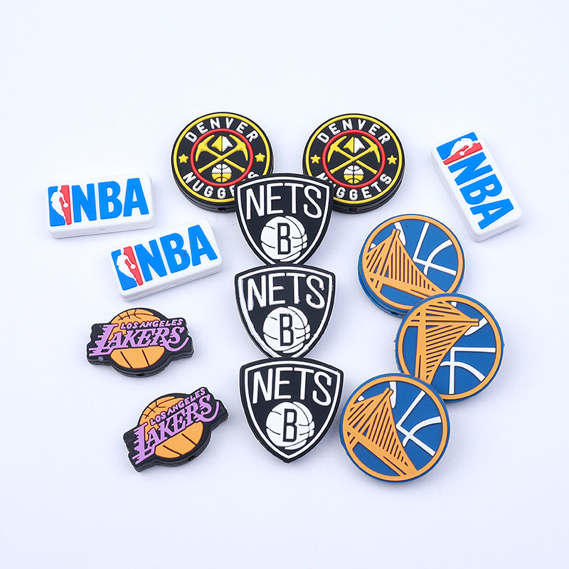 Lakers silicone beads focal