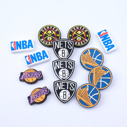 Lakers silicone beads focal