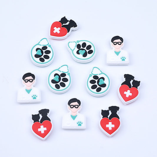Pet Doctor Silicone Beads focal