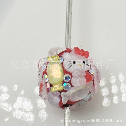 Cat Acrylic Beads
