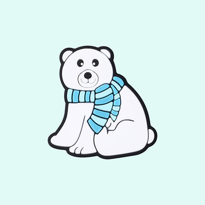 Snowman Polar Bear Silicone Beads