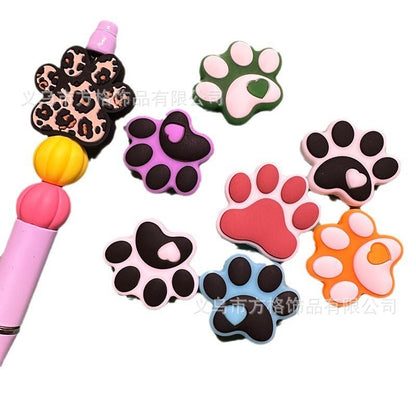 New Bear Paw Gum Beads Silicone Powder Beads