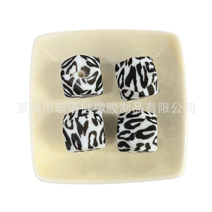 Hexagonal silicone beads