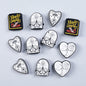 Gothic themed silicone beads