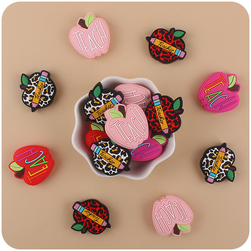 Cute Apple Silicone focal