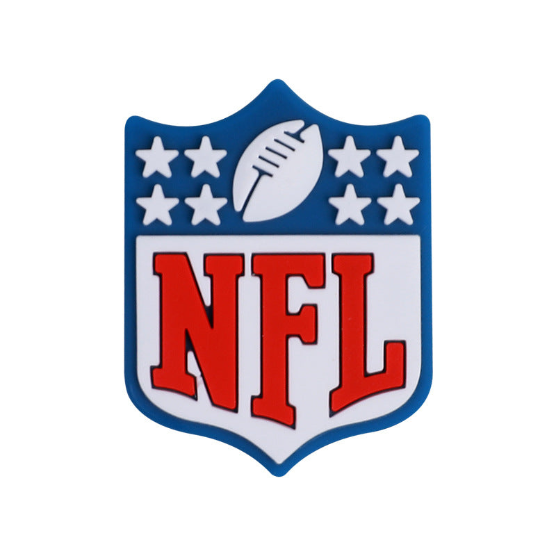 American football team silicone beads