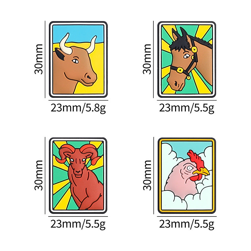 Tarot card creative silicone beads