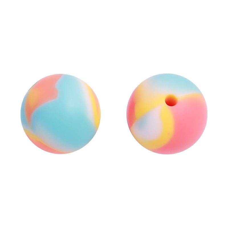 Candy colored silicone beads