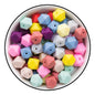 Hexagonal silicone beads