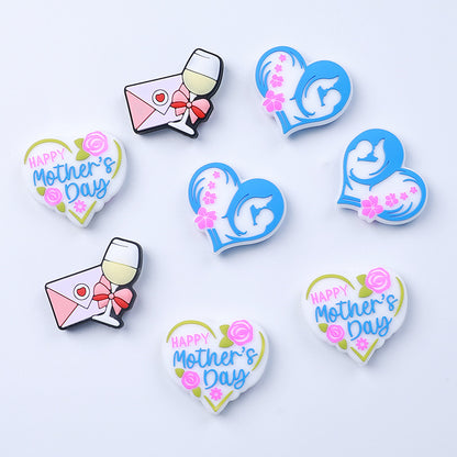 Mother's Day Silicone Beads focal