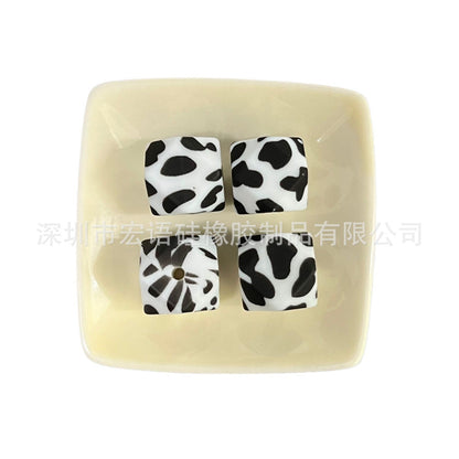 Hexagonal silicone beads