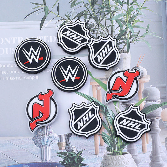 Hockey team silicone beads