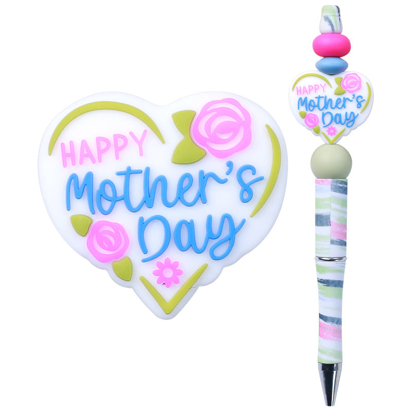 Mother's Day Silicone Beads focal