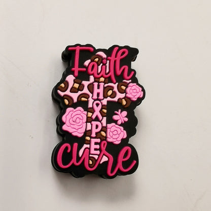 Fancy cross silicone DIY bead