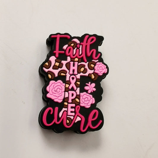 Fancy cross silicone DIY bead