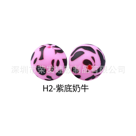 Cracked silicone beads