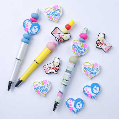 Mother's Day Silicone Beads focal