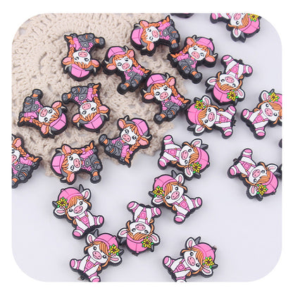 Maternal and child products cartoon animal cow focal
