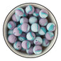 Candy colored silicone beads