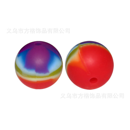 Mixed color silicone beads