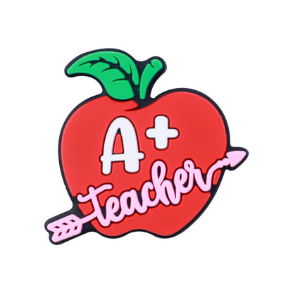 Cartoon Apple Silicone Beads