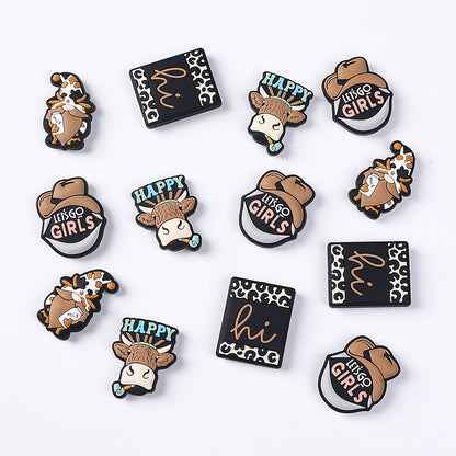 Cowboy women's silicone beads