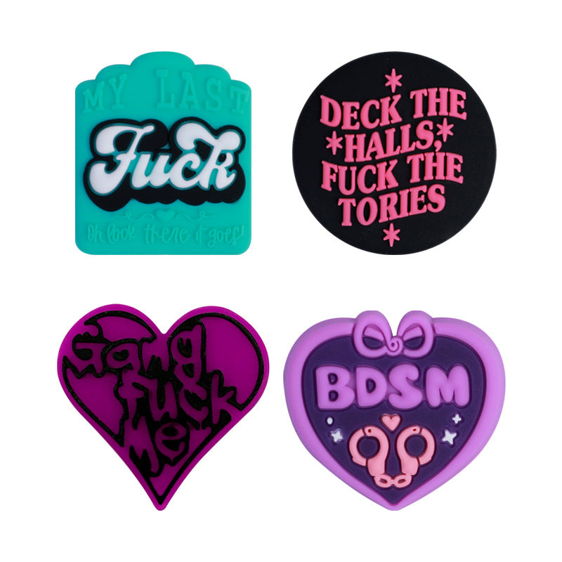 Personalized English silicone beads for the European station