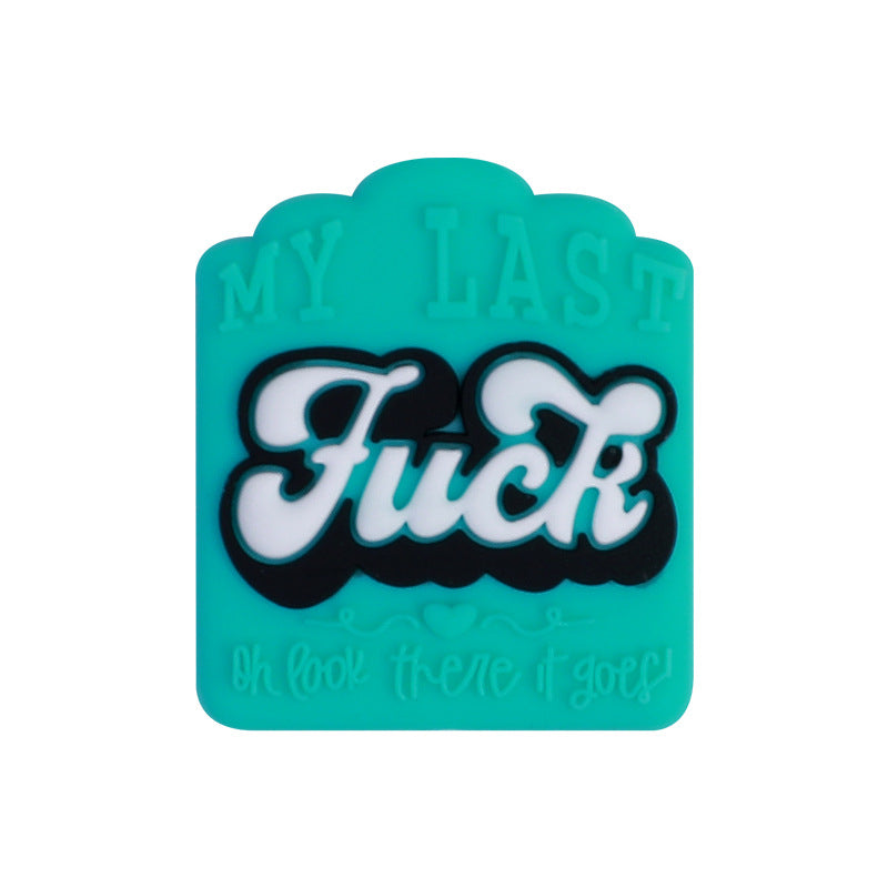 Personalized English silicone beads for the European station
