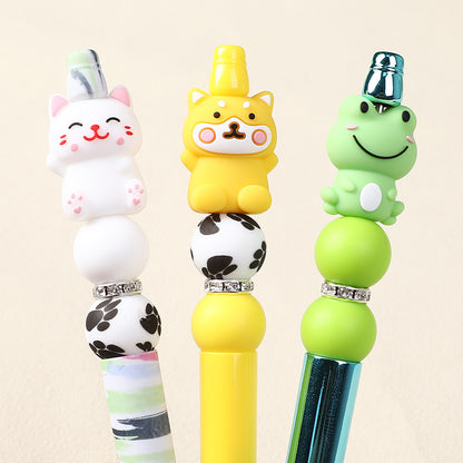 Stereoscopic animals silicone beads