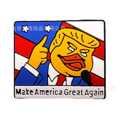 Cartoon personality Trump silicone beads focal