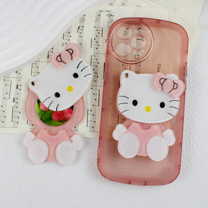 KT cat back sticker phone case