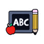 Pencil silicone beads focal