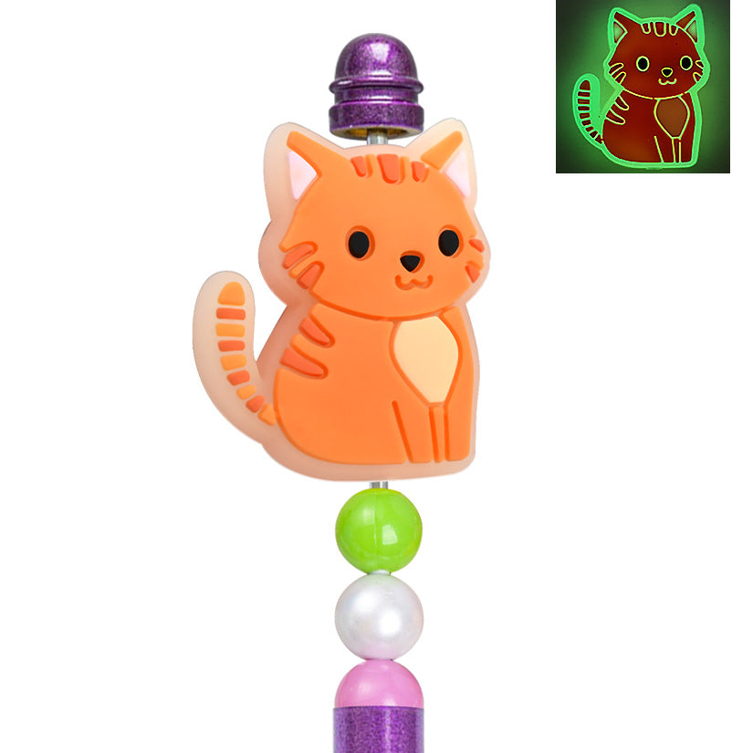 Cat series soft rubber fluorescent focal