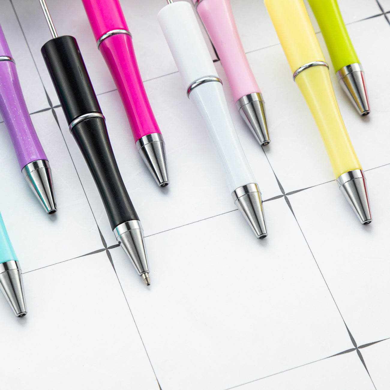 Creative ballpoint pen DIY ball bead pen cute style furry
