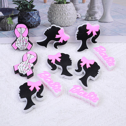 Barbie Silicone Beads focal