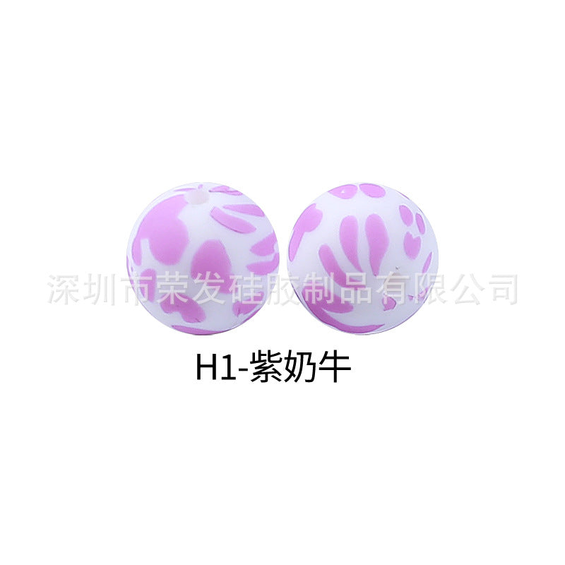 Cracked silicone beads