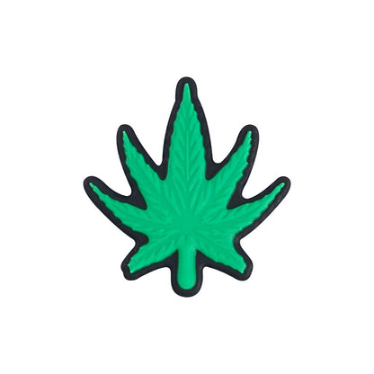 Green leaf silicone beads